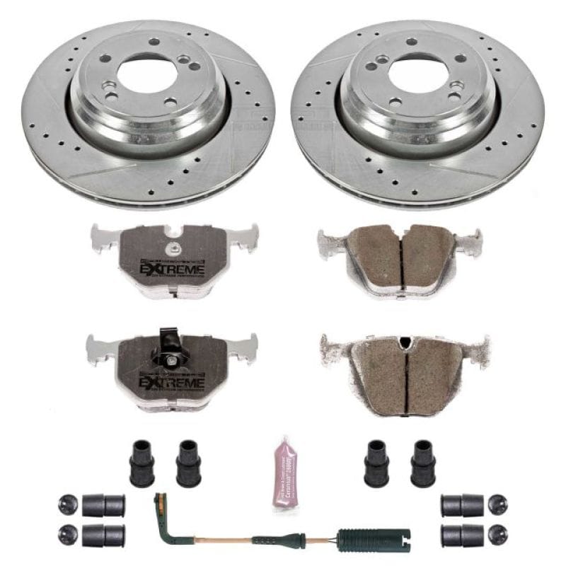 PowerStop — Z26 Street Performance Ceramic Brake Pad and Drilled & Slotted Rotor Kit
