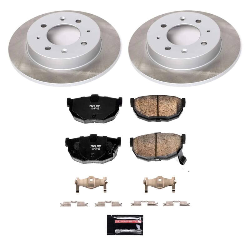 PowerStop — Semi-Coated Rotor and Low-Dust Ceramic Brake Pad Kit