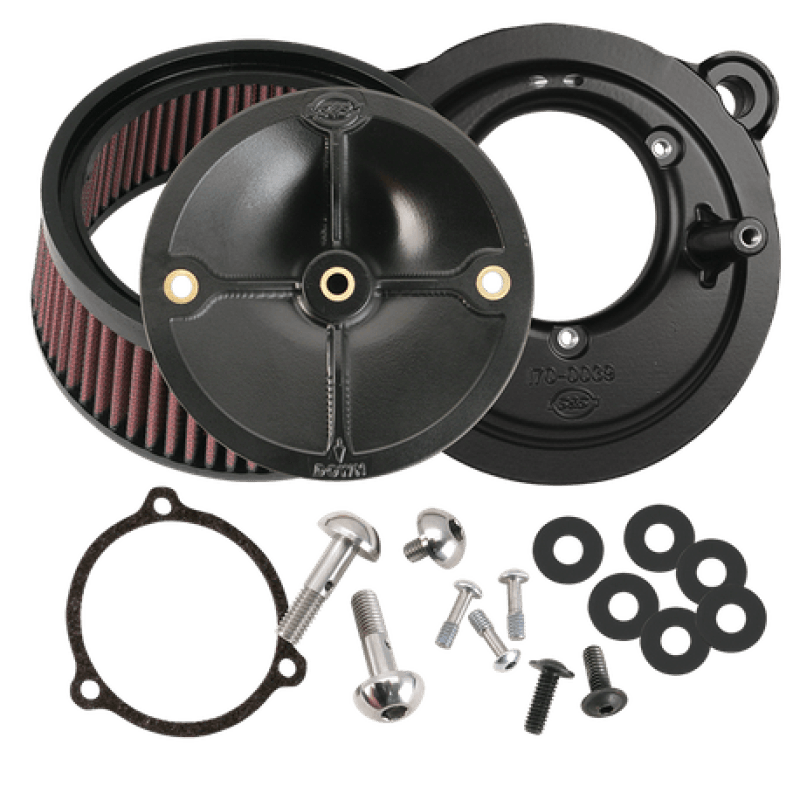 S&S Cycle — S&S Cycle 2008 Touring Stealth Air Cleaner Kit w/o Cover