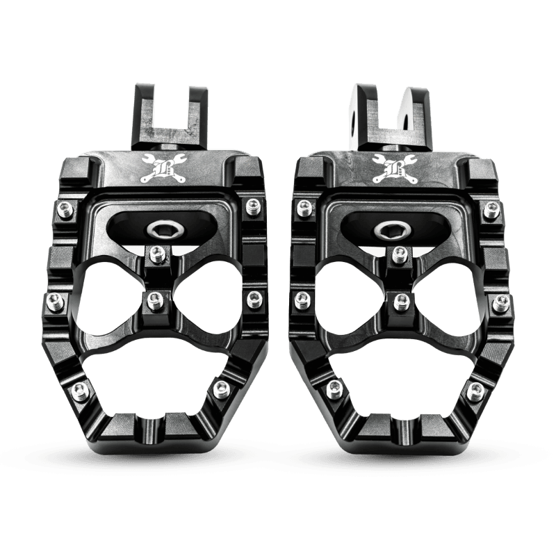 Burly Brand — Burly Brand 18-24 M8 Softail MX-Evolution Pegs - Black
