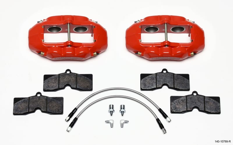 Wilwood — KIT,FRONT,VETTE,65-82,D8-4,CALIPERS,PAD LINE,RED,W/LINES