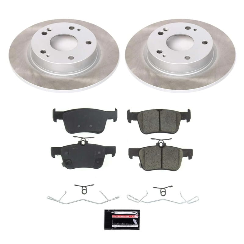 PowerStop — Semi-Coated Rotor and Low-Dust Ceramic Brake Pad Kit
