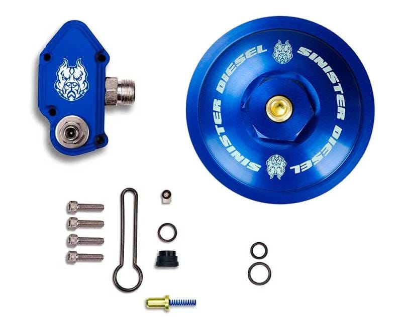 Sinister Diesel — Blue Spring Kit with Adjustable Billet Spring Housing