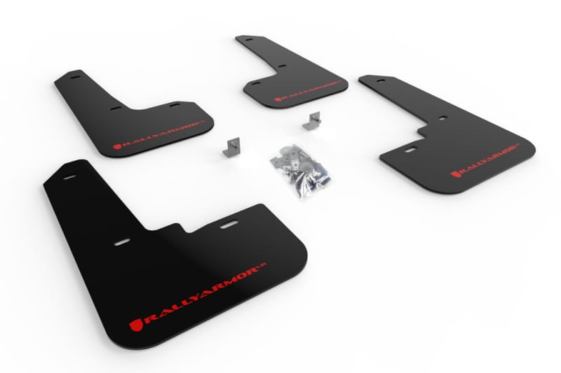 Rally Armor — Black Mud Flap/Red Logo