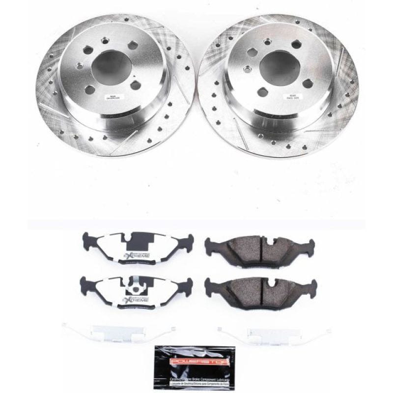PowerStop — Z26 Street Performance Ceramic Brake Pad and Drilled & Slotted Rotor Kit