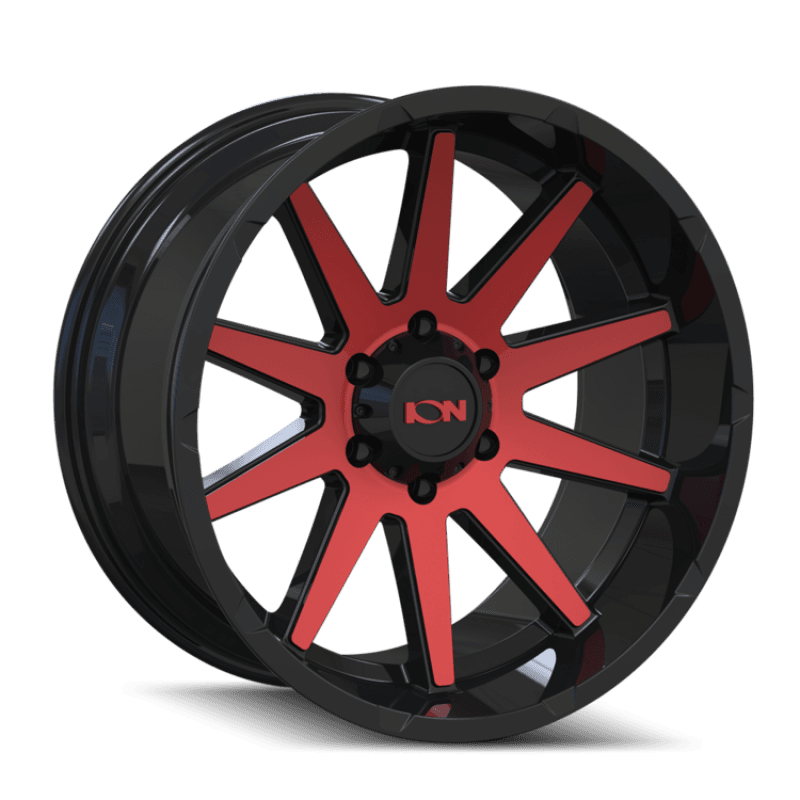 ION Wheels — ION Type 143 20x9 / 8x170 BP / 18mm Offset / 125.2mm Hub Gloss Black/Red Machined Wheel