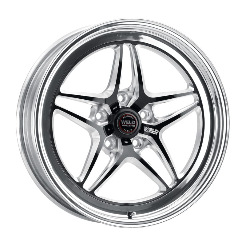 Weld — Weld S81 18x5 / 5x120 BP / 2.1in. BS (-23mm Offset) Black Wheel 3.18 ID (High Pad) - Non-Beadlock