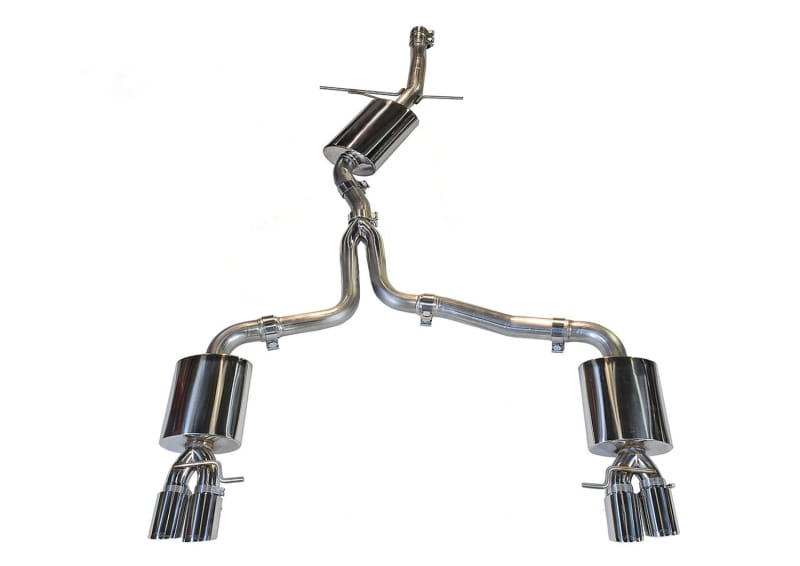 AWE Tuning — AWE Touring Edition for B8/B8.5 A4 2.0T - Quad Tip, Chrome Tips