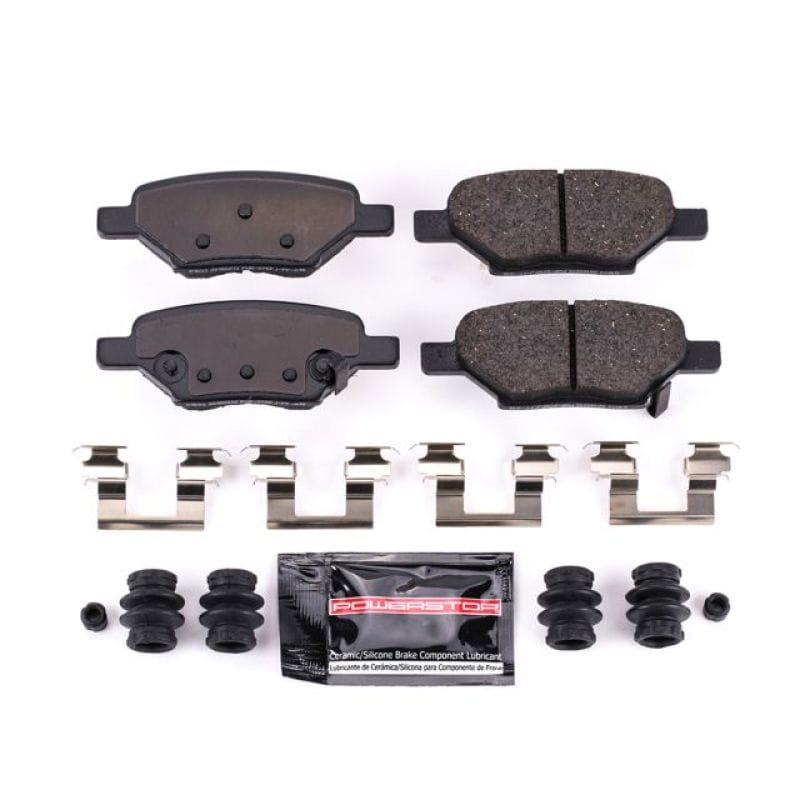 PowerStop — PowerStop - Z23 Daily Driver Carbon-Fiber Ceramic Brake Pads with Hardware Kit