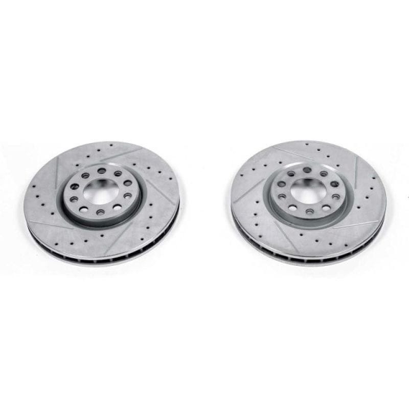 PowerStop — PowerStop Evolution Performance Drilled, Slotted & Plated Brake Rotor Pair
