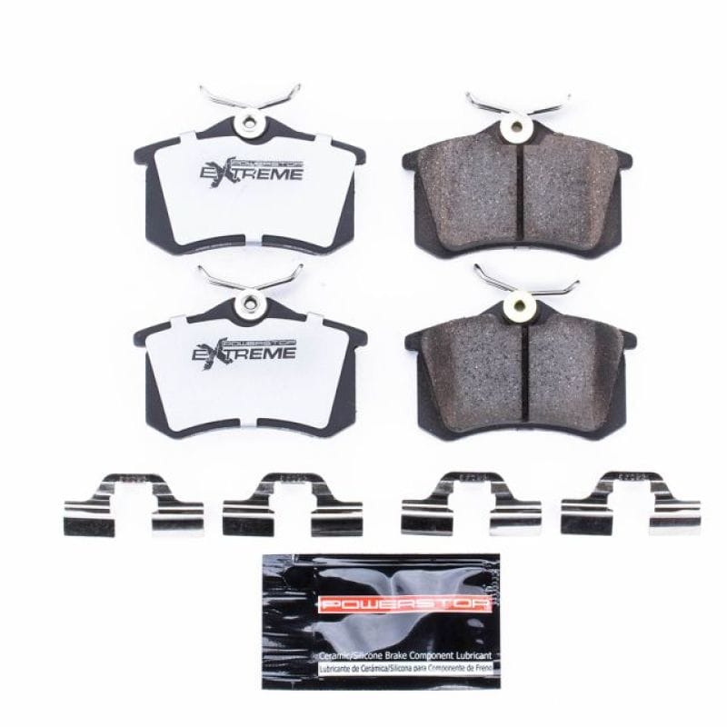 PowerStop — PowerStop - Z26 Performance Carbon-Fiber Ceramic Brake Pads with Hardware Kit