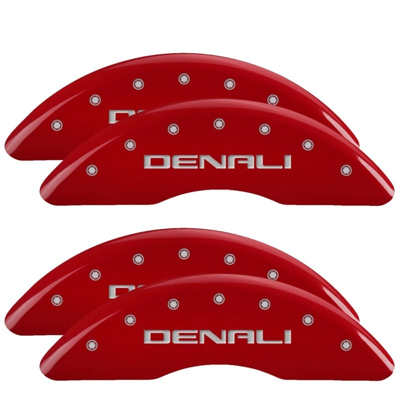 MGP — MGP 4 Caliper Covers Engraved Front & Rear Red Finish Silver Characters for 20-22 GMC Sierra 2500HD
Caliper Covers