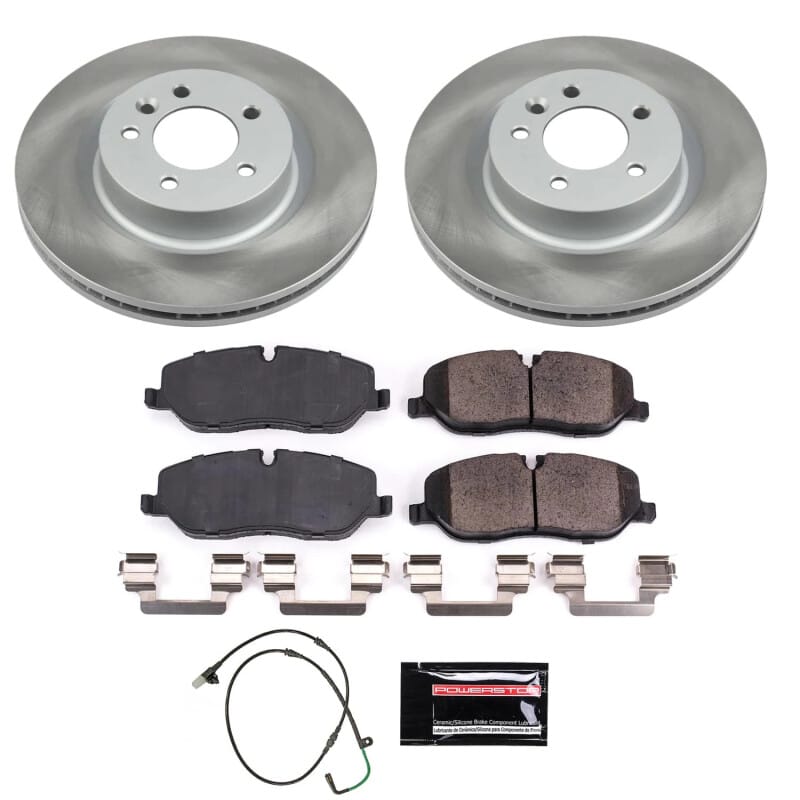 PowerStop — Semi-Coated Rotor and Low-Dust Ceramic Brake Pad Kit
