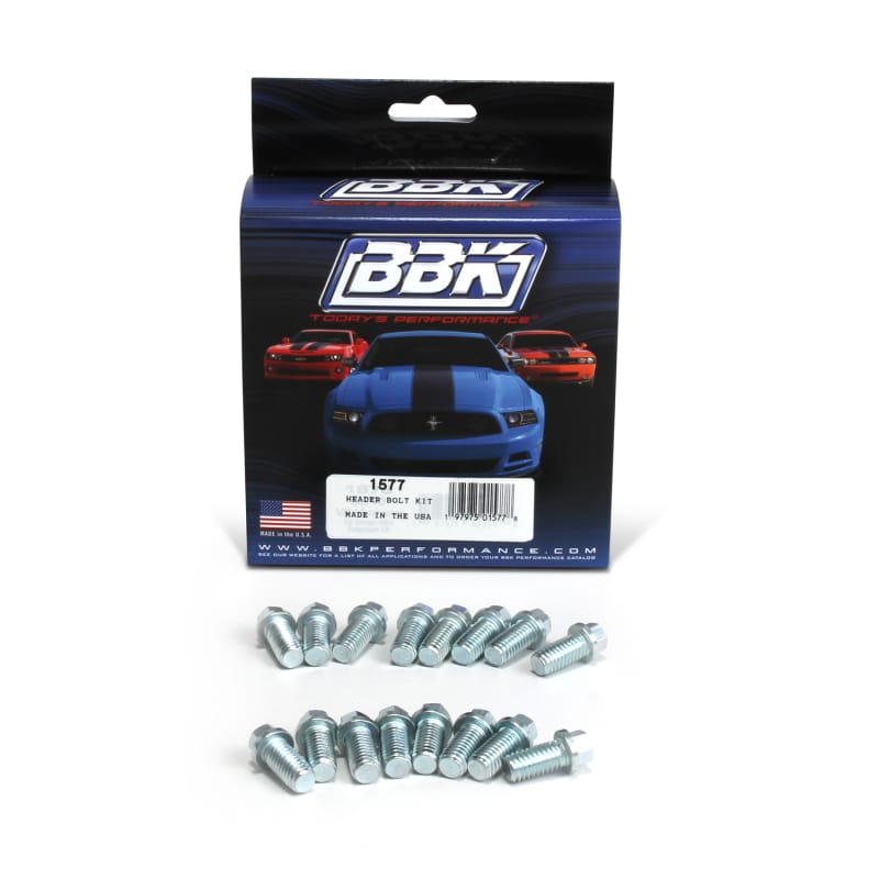 BBK — Exhaust Header Bolt Kit 3/8 -16 x 3/4 Inch 16 Pieces
Exhaust Header Bolt Kit
