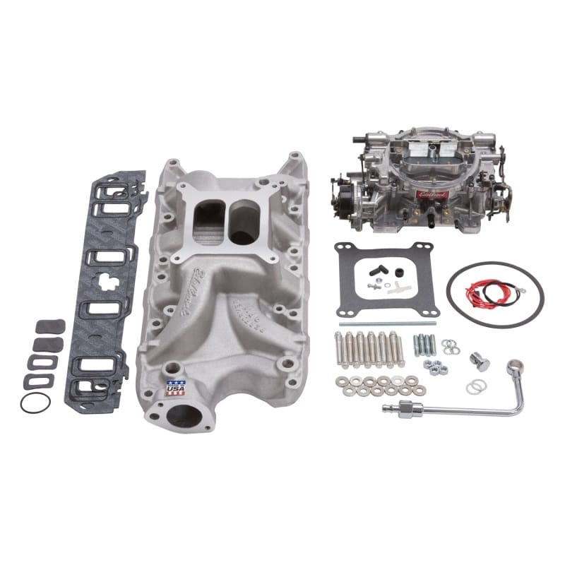 Edelbrock — Single-Quad Manifold And Carb Kit
