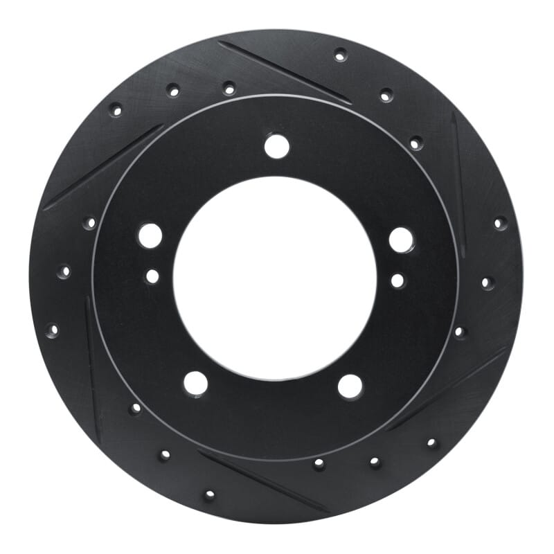 R1 Concepts — R1 Concepts Brake Rotor Drilled and Slotted Black