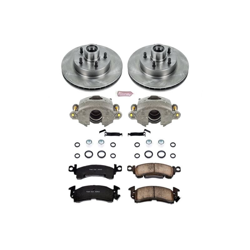 PowerStop — OE Stock Replacement Low-Dust Ceramic Brake Pad, Rotor and Caliper Kit