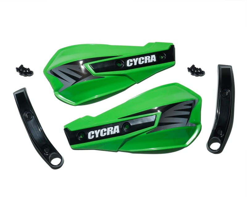 Cycra — Cycra Vortex Replacement Hand Shields w/Abrasion Guards - Green