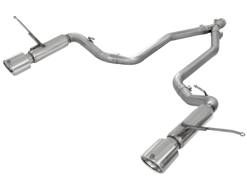 aFe — Large Bore-HD 2-1/2 IN 409 Stainless Steel DPF-Back Exhaust System