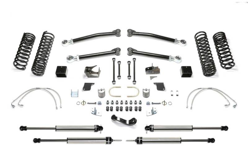 Fabtech — 5" TRAIL LT W/ DLSS SHKS 2007-18 JEEP JK 2-DOOR
Trail Long Travel Lift System