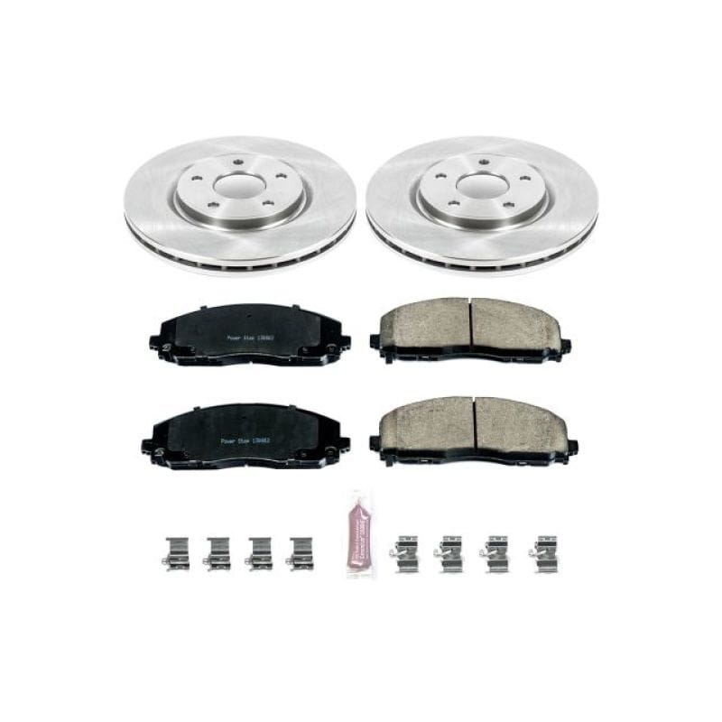 PowerStop — OE Stock Replacement Low-Dust Ceramic Brake Pad and Rotor Kit
