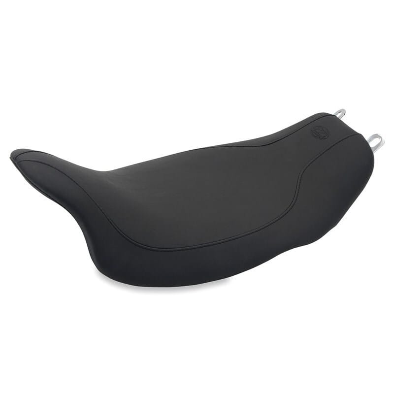 Mustang Motorcycle — Mustang 08-21 Harley Electra Glide,Rd Glide,Rd King,Str Glide Runaround Solo Seat - Black