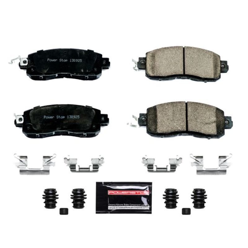 PowerStop — PowerStop - Z23 Daily Driver Carbon-Fiber Ceramic Brake Pads with Hardware Kit