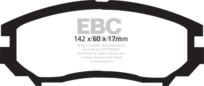 EBC — EBC 04-06 Hyundai Tiburon 2.7 6 speed Yellowstuff Front Brake Pads
Disc Brake Pad