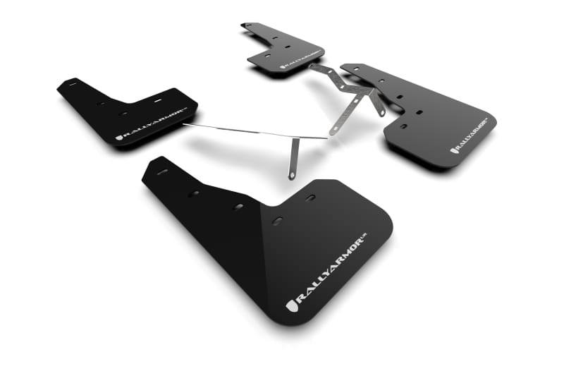 Rally Armor — Black Mud Flap/White Logo
