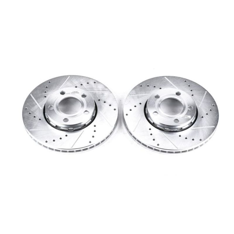 PowerStop — PowerStop Evolution Performance Drilled, Slotted & Plated Brake Rotor Pair