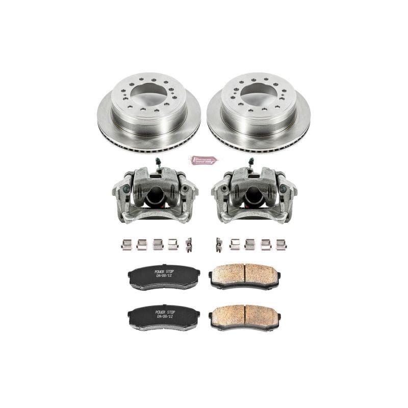 PowerStop — OE Stock Replacement Low-Dust Ceramic Brake Pad, Rotor and Caliper Kit
