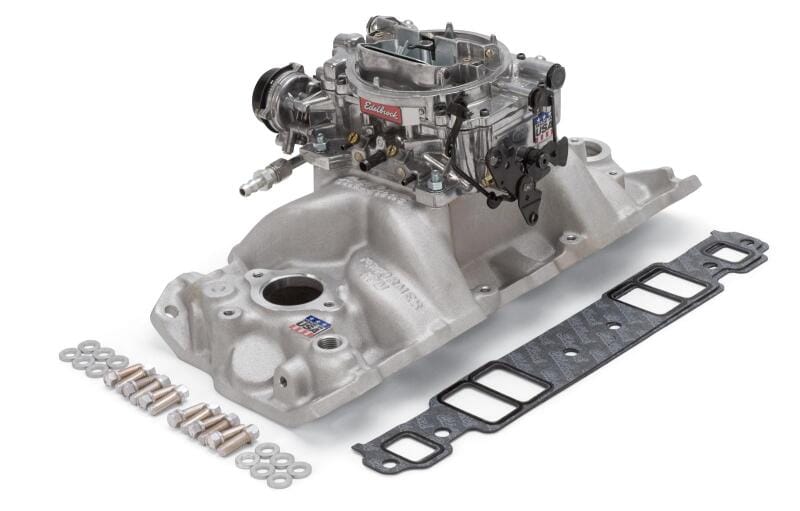 Edelbrock — Single-Quad Manifold And Carb Kit