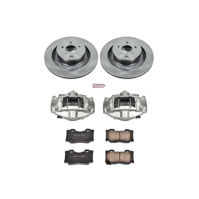 PowerStop — OE Stock Replacement Low-Dust Ceramic Brake Pad, Rotor and Caliper Kit