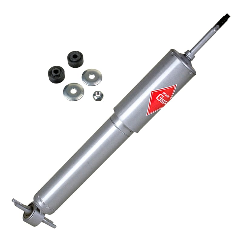 KYB — The KYB Gas-a-just monotube shock absorber has additional performance advantages over the traditional twin-tube design: It can instantly, automatically adjust to your performance needs and never experiences fade due to aeration. The KYB Gas-a-just has two separate working chambers: An air-free hydraulic piston and valve area for responsiveness and control, and a second high-pressure nitrogen gas area with a floating piston that provides a comfortable ride during normal driving and adds instant p
High Pressure Monotube Gas Shock