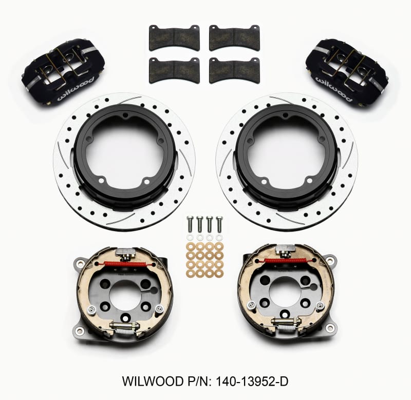 Wilwood — KIT,REAR,DISC/DRUM,STRANGE FLOATER 1PC 11.00,SRP,BLACK POWDER COAT