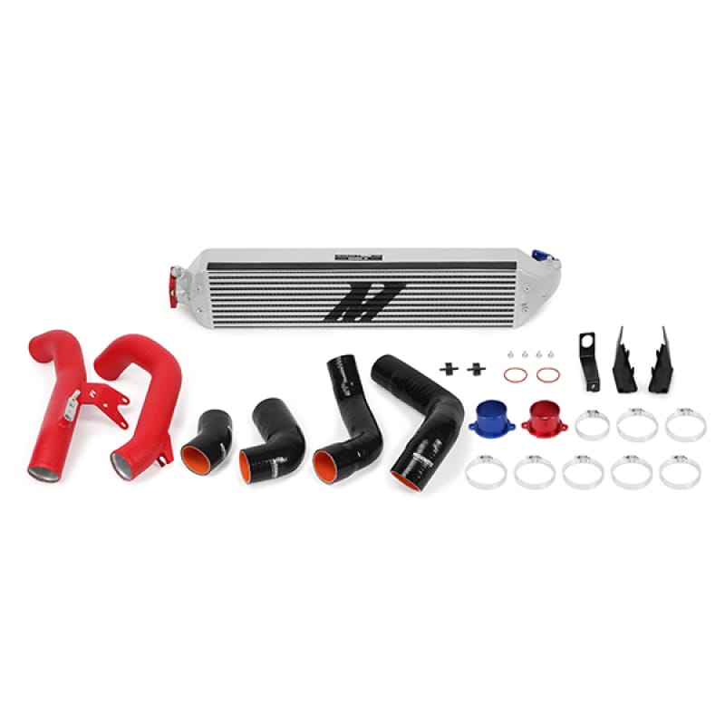 Mishimoto — Intercooler Kit, Silver/Red, fits Honda Civic 1.5T/Si 2016-2021