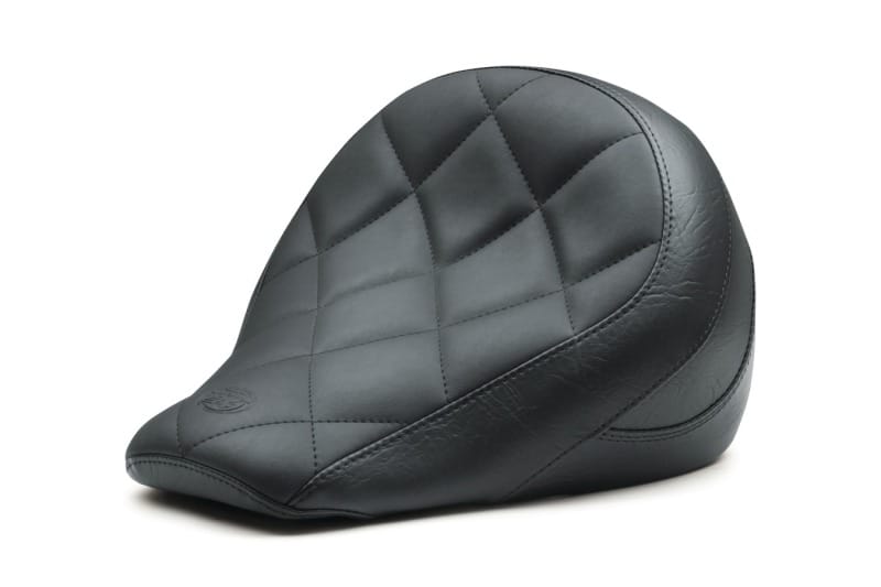 Mustang Motorcycle — Mustang 18-21 Indian Scout Bobber Standard Touring Solo Seat Diamond Stitch - Black