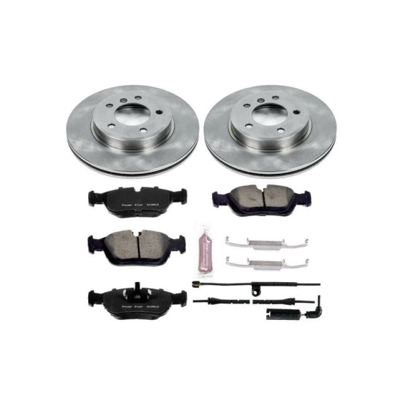 PowerStop — OE Stock Replacement Low-Dust Ceramic Brake Pad and Rotor Kit