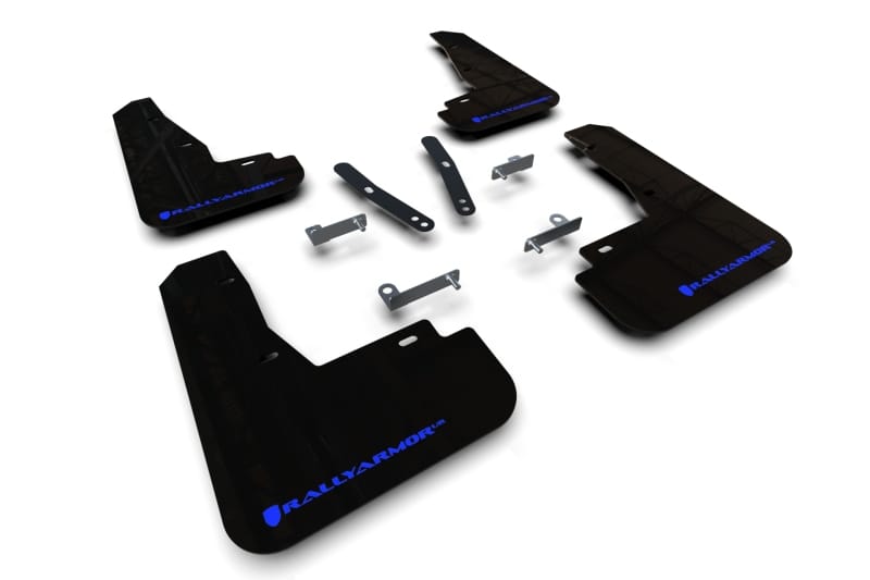 Rally Armor — Black Mud Flap/Blue Logo