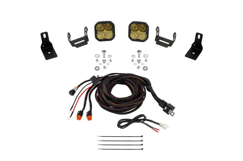 Diode Dynamics — Diode Dynamics 2022+ Ford Maverick SS3 Sport Stage Series Ditch Light Kit Pro Yellow Combo