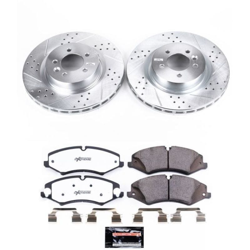 PowerStop — Z36 Truck and SUV Carbon-Fiber Ceramic Brake Pad and Drilled & Slotted Rotor Kit