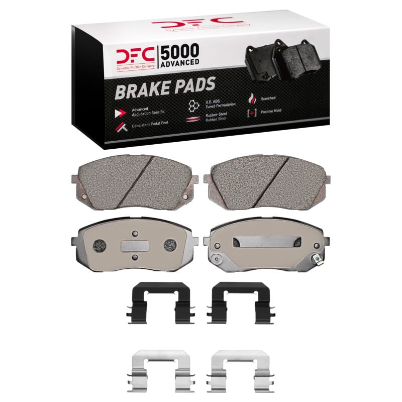 DFC — DFC 11-12 Kia Rondo (Canada) Front 5000 Advanced Ceramic Brake Pads and Hardware Kit