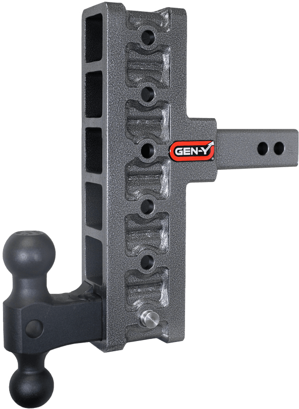 GEN-Y Hitch — Gen-Y Mega Duty 2in Shank 7.5in Offset Drop 2K TW 16K Hitch w/GH-051 Dual-Ball
Drop Hitch
