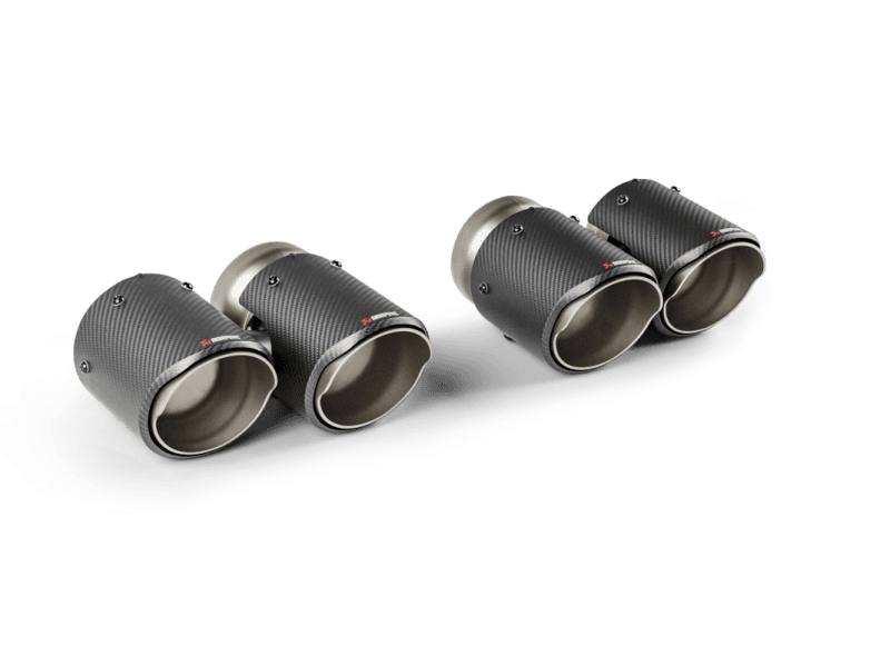 Akrapovic — Akrapovic Round Design Carbon Fiber Tail Pipe Set