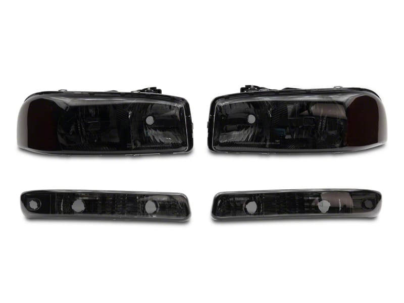 Raxiom — Raxiom 99-06 GMC Sierra 1500 Axial Series OEM Crystal Rep Headlights- Chrome Housing- Smoked Lens
Headlights
