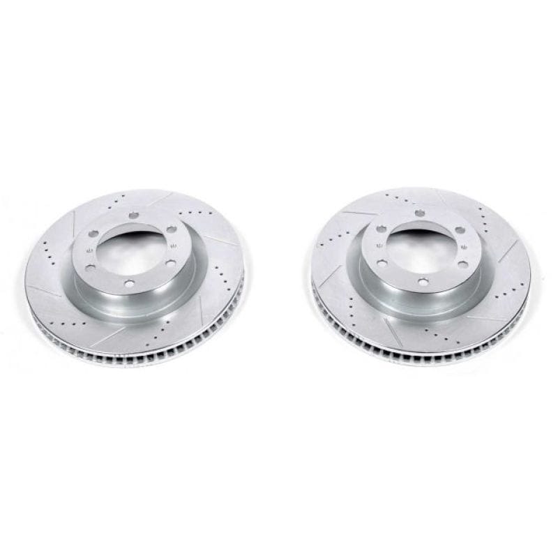 PowerStop — PowerStop Evolution Performance Drilled, Slotted & Plated Brake Rotor Pair