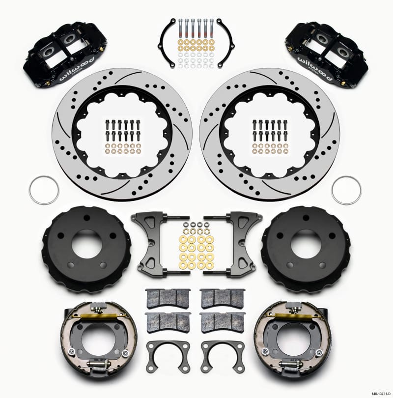 Wilwood — KIT,REAR,DISC/DRUM,BIG FORD,FNSL4R 2.00 OFFSET,5x5.50 BC,14.00 ROTOR,SRP