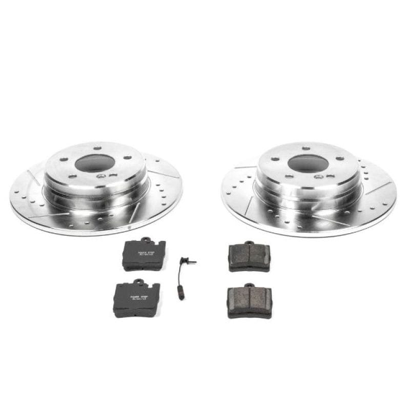 PowerStop — Z23 Daily Driver Carbon-Fiber Ceramic Brake Pad and Drilled & Slotted Rotor Kit