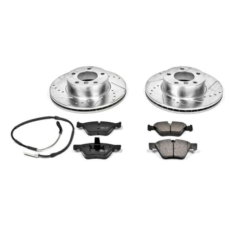 PowerStop — Z23 Daily Driver Carbon-Fiber Ceramic Brake Pad and Drilled & Slotted Rotor Kit