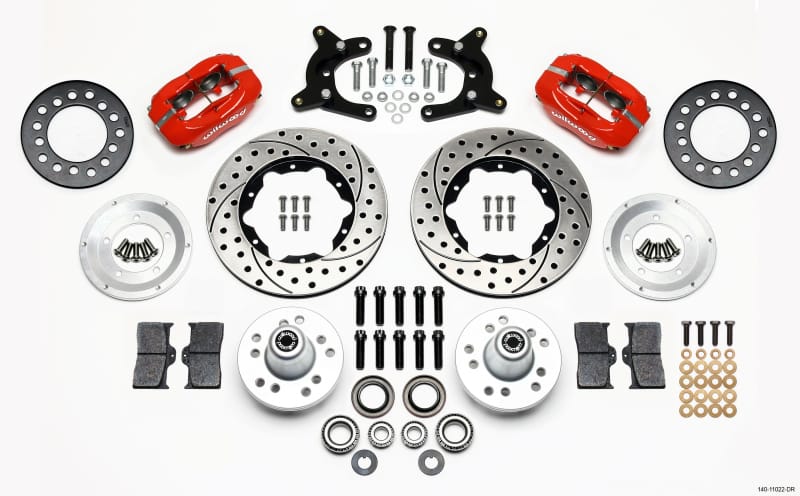 Wilwood — KIT,FRONT,A BODY,62-72,9in. DRUM,FDLI 11.00,SRP,RED